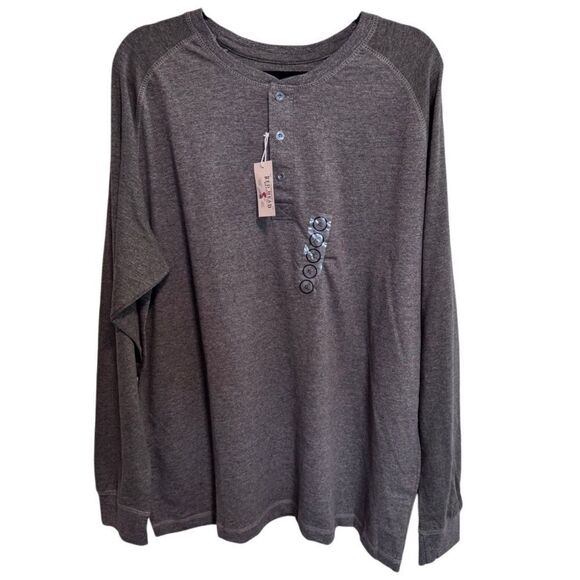NWT- RedHead- Gray's Creek Moss Green Raglan Long-Sleeve Henley for Men Size XL - Picture 8 of 8